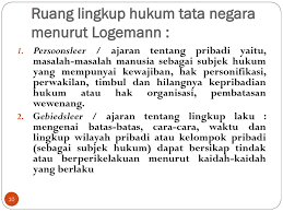 Ruang lingkup hukum administrasi negara. Hukum Tata Negara Indonesia Menurut Para Ahli