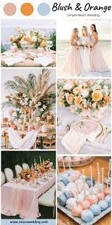 Turquoise and orange beach wedding { teal +orange+turquoise } bluebell mint navy blue wedding. Colors Wedding Best 8 Simple Beach Wedding Color Combos