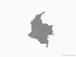 See more of colombia real map ats on facebook. Vector Map Of Colombia With Regions Single Color Free Vector Maps