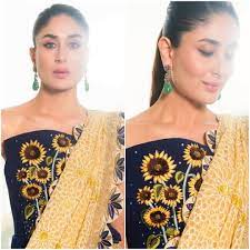 Kareena Kapoor Khan Goes Dressy For Veere Di Wedding Promotions Kareenakapoorkhan Veerediwedding Promo Veere Di Wedding Yellow Floral Dress Kareena Kapoor