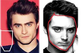 Elijah wood, frodo from the lord of the. Elijah Wood Daniel Radcliffe Face Shapes 101