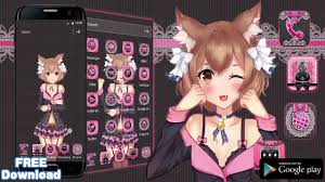 Sexy Pink Girl Theme Kawaii Anime Live Wallpaper Youtube Download free anime android themes to your android phone and tablet.