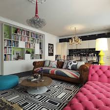 Funky Decor Colorful Apartment Room Design Apartment Decor