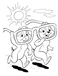 Kijk dan op de pagina kleurplaten disney. Kleurplaat Knabbel En Babbel Disney 634