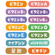 いろいろなビタミンのイラスト文字 | かわいいフリー素材集 いらすとや