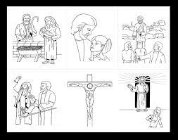 If your younger children have a hard time sitting still through church, let them color these scriptures during we love jesus, love each other, love our 12 children, and love the life god's given us. Life Of Christ Coloring Pages Who S Teaching The Babies
