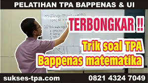 Maybe you would like to learn more about one of these? Pembahasan Soal Tpa Bappenas Dengan Testimoni Sukses Tpa Com Wa 0812 4324 7049 Youtube