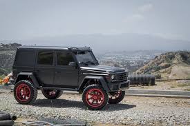Black Mercedes G Class Gets A Distinct Look With Matte Red Forgiato Wheels Mercedes G Class Mercedes G G Class