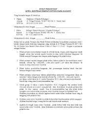 Surat perjanjian sewa menyewa rumah kantor.docx. Surat Sewa Kontrak Tempat Usaha Dagang 09112010