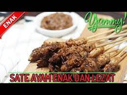 Bumbu Sate Ayam Sebelum Dibakar In 2020 Sate Ayam Sate Food