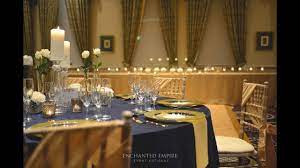 We had planned to do a last dance with every one in the room. Navy And Gold Wedding Theme Styled By Enchanted Empire Event Artisans Youtube