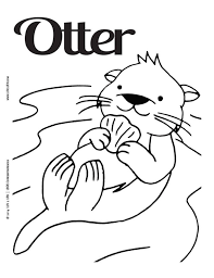 A beautiful and whimsical coloring page features an otter mom and pup decorated with floral wreaths. Collection Of Awesome And Cute Sea Otter Whitesbelfast Com