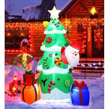 Maybe you would like to learn more about one of these? Maoyue Christmas Inflatables 7ft Christmas Decorations Outdoor Inflatable Christmas Tree Blow Up Christmas Decorations Built In Led Lights With Tethers Stakes For Outdoor Yard Garden Lawn Walmart Com Walmart Com