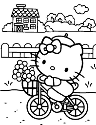 Kumpulan gambar kartun hello kity hitam putih galeri kartun. 22 Ide Mewarna Hello Kitty Buku Mewarnai Warna Gambar