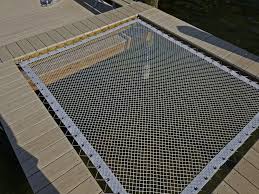 Dock Net In 1 Silver Dyneema With Grommet Vinyl Border Lakefront Living Building A Dock Dock Hammock