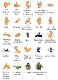 Tauchenlernen Handzeichen Tauchen Padi Diving Cave Diving Diving