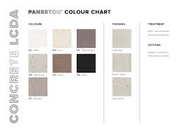 Panbeton Colour Chart
