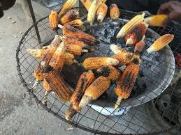 Mais Braises Abidjan Cotedivoire African Cooking Cooking Set Cooking