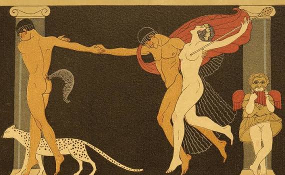 Illustration from Les Chansons de Bilitis Painting by Georges Barbier -  Fine Art America