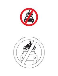 All Motor Vehicles Prohibited Traffic Sign Coloring Page Download Free All Trafik Isaretleri Isaretler Boyama Sayfalari