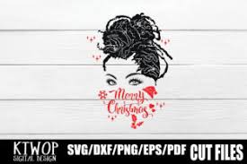 Download Christmas Sexy Black Woman Dreadrock Svg Graphic By Ktwop Creative Fabrica