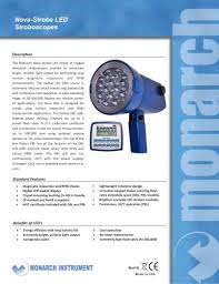 Nova Strobe Led Strobes Monarch Instrument Pdf Catalogs