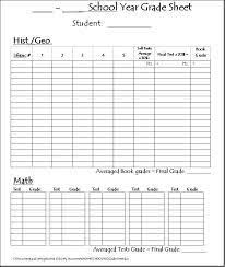 Homeschool Grade Sheet Google Search Grade Book Homeschool High School
