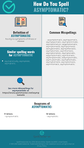 Correct Spelling For Asymptomatic Infographic Spellchecker Net