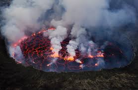 Lava from erupting volcano panics city in congo after a night of panic and chaos that caused tens of thousands to flee their homes, officials in goma cautiously declared the emergency over. Mount Nyiragongo Wikipedia
