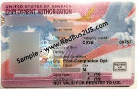 Make a copy of the approval notice and ead (front and back) for your records; Sample Opt Ead Card F1 Visa Student Information To Look Out Redbus2us