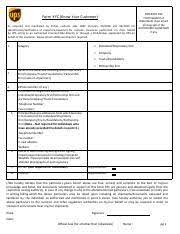Relevant documents along with revised kyc form. Kyc Form Form Kyc Know Your Customer As Required And Mandated By Indian Customs Vide Cbec Circulars 09 2010 And 33 2010 For Course Hero