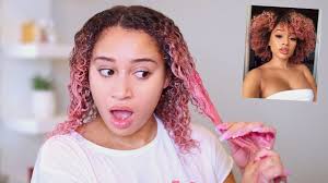 My hair my root my identity follow @curly_hair_style_ & tag #curly_hair_style_ to get featured business & collaborations curl.boss.pro@gmail.com. Dyeing My Curly Hair Pink Youtube