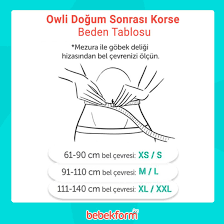 Owli Dogum Sonrasi Korse Beden Tablosunu Referans Alarak Bedeninize Uygun Urunuzu Secebilirsiniz Siparis Vermek Icin Ww Hamilelik Sonrasi Korse Hamilelik