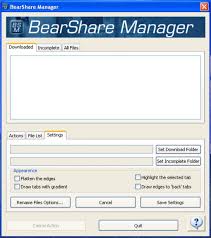 It has to offer a great deal of features, and it's completely free. Bearshare Manager Download