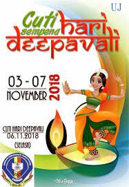 Berikut adalah jadual cuti perayaan melibatkan tahun baru cina, hari raya aidilfitri, deepavali, hari kaamatan, hari gawai dayak dan hari krismas bagi sesi. Cuti Sempena Hari Deepavali 2018 Sekolah Kebangsaan Taman Puteri Facebook