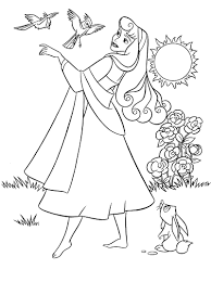 600 x 834 file type: Aurora With Animals Coloring Page Online Coloring Pages