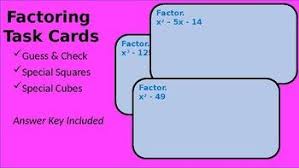 Determine whether the clauses need to be joined with commas or semicolons. Factoring Task Cards Task Cards Task Formative Assessment