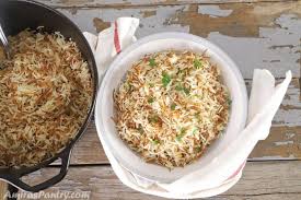 Cook rice in rice maker or pot and after rice is cooked, stir ingredients together one more time. Lebanese Rice Amira S Pantry