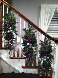 Kelly S Christmas Banister Christmas Stairs Decorations Christmas Banister Christmas Staircase