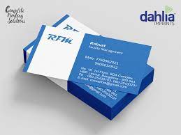Ensure your customers & business contacts instantly buzz around your brand! Visiting Cards Printing Dahlia Imprints Printing Solutions