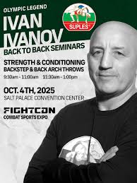 The legend himself is coming to FightCon. 🏆 Olympian. Innovator. Wrestling  mastermind. Ivan Ivanov is hosting back-to-back seminars that'll push your  strength, conditioning, and throwing game to the next level. If you've