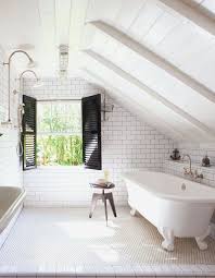 Image Result For Small Attic Bathroom Sloped Ceiling Small Attic Bathroom Classic White Bathrooms Modern Rustic Decor