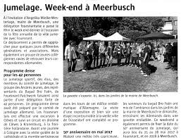 Coucou à toutes et à tous.voici le bulletin météo pour le jeudi 28 mai ainsi que les contributions que nous avons tiré au sort d'hier !excellente journée. Trois Jours D Amitie Intense A Meerbusch Jumelage Fouesnant Meerbusch L Amitie Franco Allemande Depuis 1967