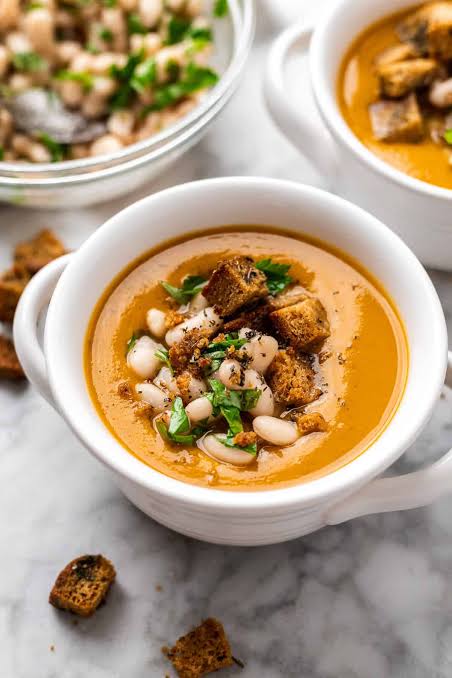 30 Minute Creamy Vegan Butternut Squash Soup - No Coconut!