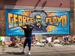 George floyd mural destroyed by lightning strike, witnesses say. Stunning Mural Of George Floyd Provides Community A Place To Process