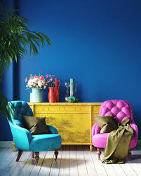 The modern and colorful seating area is made up of a series of upholstered furniture by artek, upholstered furniture have been assembled here in different colors. 2021 Trends In Furniture Color The Accent Wall