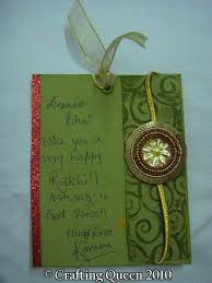 Cut the paper quills in a circular shape. Crafting Queen Rakhi Card Rakhi Cards Handmade Rakhi Handmade Rakhi Designs