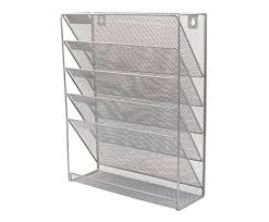 Sold and shipped by myofficeinnovations. Pag Hanging Wall File Holder Mail Sorter Magazine Rack Office Supplies Metal Mesh Desk Organizer 6 Tier Silver Wall File Holder Desk Organization File Holder
