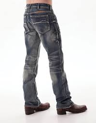 B Tuff Mens Blue 100 Cotton Denim Jeans Bootcut Casey