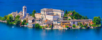 Orta san giulio is a quaint town of pretty pastels, called god's watercolor by italian writer piero chiara. The Italian Village Of Orta San Giulio Novara In Piedmont Italy E Borghi